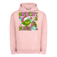 Pigment Salmon christmas characters and bougie Urban Hoodie - AdoDesignShop