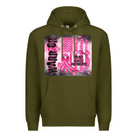 Army Green breast cancer Premium Hoodie - JahusDesignShop