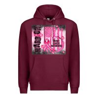 Burgundy breast cancer Premium Hoodie - JahusDesignShop