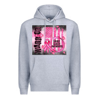 Heather Grey breast cancer Premium Hoodie - JahusDesignShop