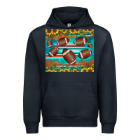 Navy football turquoise sunflower Urban Hoodie - JahusDesignShop