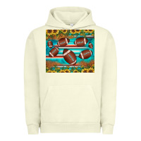 Pigment Pistachio football turquoise sunflower Urban Hoodie - JahusDesignShop