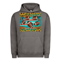 Pigment Tornado football turquoise sunflower Urban Hoodie - JahusDesignShop