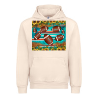 Sandshell football turquoise sunflower Urban Hoodie - JahusDesignShop