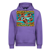 Tulip football turquoise sunflower Urban Hoodie - JahusDesignShop