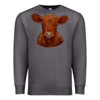 Charcoal Heather red angus calf Premium Sweatshirt - RanaPortraitStore