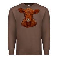 Chestnut red angus calf Premium Sweatshirt - RanaPortraitStore