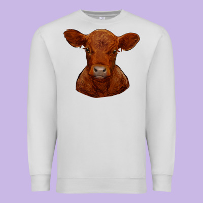 Premium Sweatshirt red angus calf
