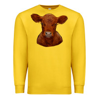 Lemon red angus calf Premium Sweatshirt - RanaPortraitStore