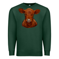Sports Green red angus calf Premium Sweatshirt - RanaPortraitStore