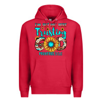 Cardinal i m just out here trusting god proverbs 3 56 Premium Hoodie - JahusDesignShop