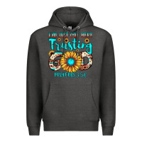 Charcoal Heather i m just out here trusting god proverbs 3 56 Premium Hoodie - JahusDesignShop