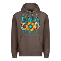 Coffee i m just out here trusting god proverbs 3 56 Premium Hoodie - JahusDesignShop