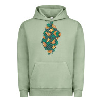 Pigment Oil Green christmas gingerbread cookies patch Urban Hoodie - BundleAndBundleShop