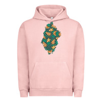 Pigment Salmon christmas gingerbread cookies patch Urban Hoodie - BundleAndBundleShop