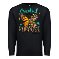 Black created with a purpose ephesians 2 10 Premium Sweatshirt - RanaPortraitStore