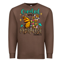Chestnut created with a purpose ephesians 2 10 Premium Sweatshirt - RanaPortraitStore