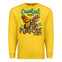 Lemon created with a purpose ephesians 2 10 Premium Sweatshirt - RanaPortraitStore