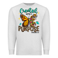 Oatmeal Heather created with a purpose ephesians 2 10 Premium Sweatshirt - RanaPortraitStore
