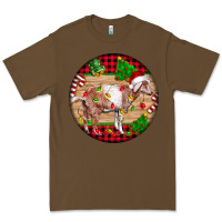 Cacao Nubian Goat Christmas Premium Tee - LillyAllenDesigns