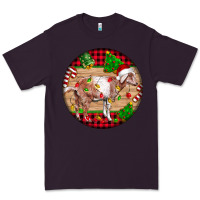 Plum Nubian Goat Christmas Premium Tee - LillyAllenDesigns