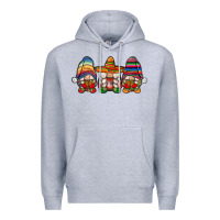 Heather Grey mexican gnomes Premium Hoodie - JahusDesignShop