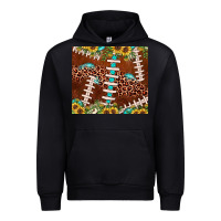 Black football leopard gemstone sunflower Urban Hoodie - JahusDesignShop