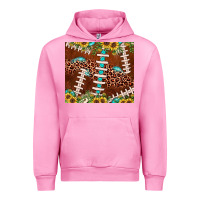 Fuchsia Pink football leopard gemstone sunflower Urban Hoodie - JahusDesignShop