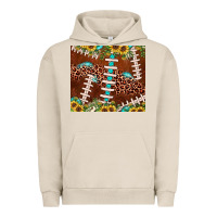 Pigment French Oak football leopard gemstone sunflower Urban Hoodie - JahusDesignShop