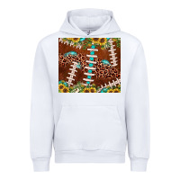 White football leopard gemstone sunflower Urban Hoodie - JahusDesignShop