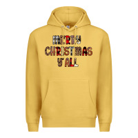 Antique Gold merry christmas y all Premium Hoodie - JahusDesignShop