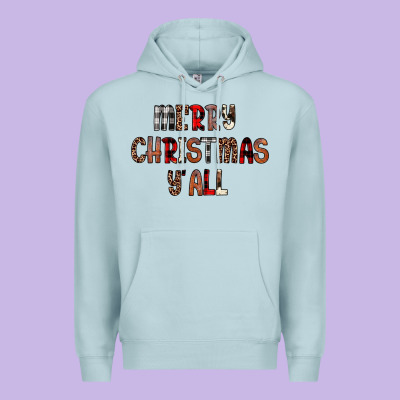 Merry Christmas Y All Premium Hoodie Designed By Jahusdesignshop