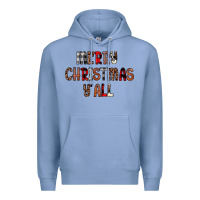 Colony Blue merry christmas y all Premium Hoodie - JahusDesignShop