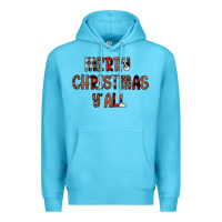 Ocean Blue merry christmas y all Premium Hoodie - JahusDesignShop
