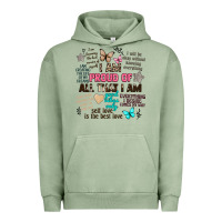 Pigment Oil Green i am proud of all that i am Urban Hoodie - Artiststas