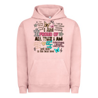 Pigment Salmon i am proud of all that i am Urban Hoodie - Artiststas
