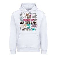 White i am proud of all that i am Urban Hoodie - Artiststas
