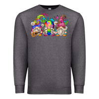 Charcoal Heather hippie gnomes Premium Sweatshirt - Zillion Design Studio