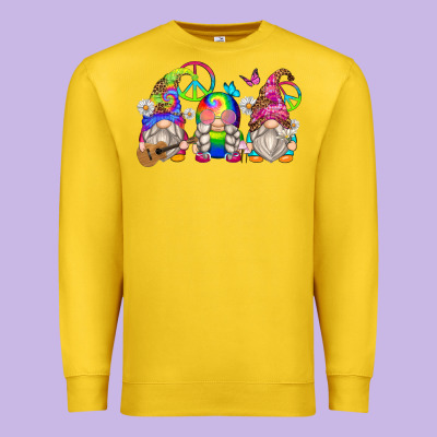 Hippie Gnomes Premium Sweatshirt Designed By Zillion Design Studio