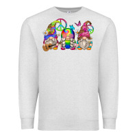 Oatmeal Heather hippie gnomes Premium Sweatshirt - Zillion Design Studio