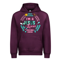 Mauve Wine i'm a jesus lovin' Urban Hoodie - Artiststas