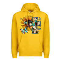 Lemon cross with sunflower Premium Hoodie - JahusDesignShop
