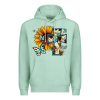 Seafoam cross with sunflower Premium Hoodie - JahusDesignShop