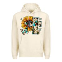 Tofu cross with sunflower Premium Hoodie - JahusDesignShop