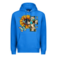 True Royal cross with sunflower Premium Hoodie - JahusDesignShop