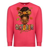 Cardinal october girl afro woman fall Premium Sweatshirt - texasbilliewilder