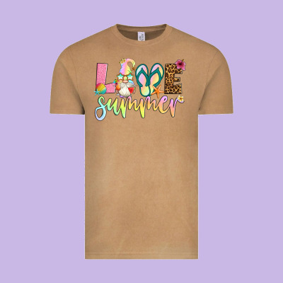 Love Summer With Gnome Vintage Tee Designed By Artiststas