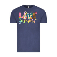 Vintage Denim love summer with gnome Vintage Tee - Artiststas