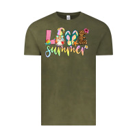 Vintage Olive love summer with gnome Vintage Tee - Artiststas
