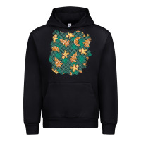 Black christmas gingerbread cookies patch Urban Hoodie - BundleAndBundleShop